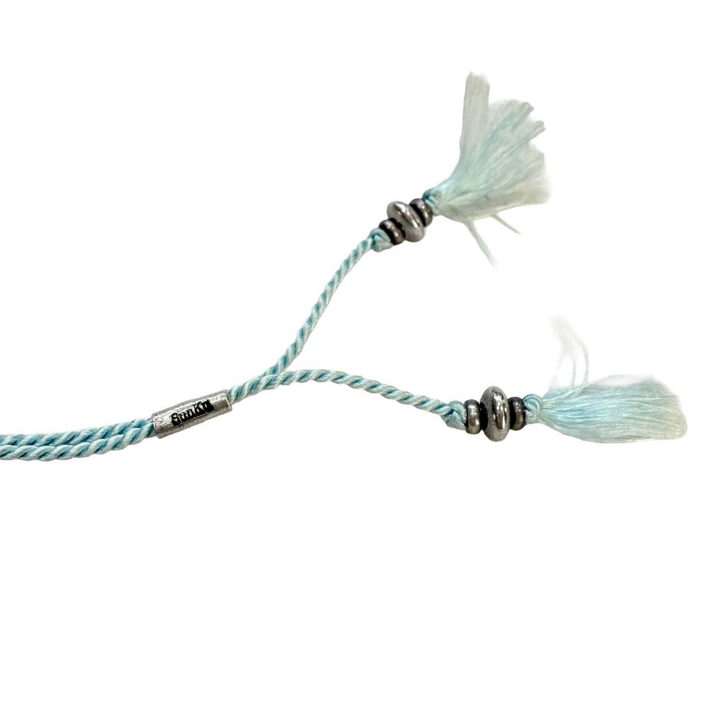 MUZE TURQUOISE LABEL × SunKu -【SILK ROPE TURQUOISE NECKLACE(SAX)】ミューズ サンク シルク ロープ ターコイズ ネックレス サックス
