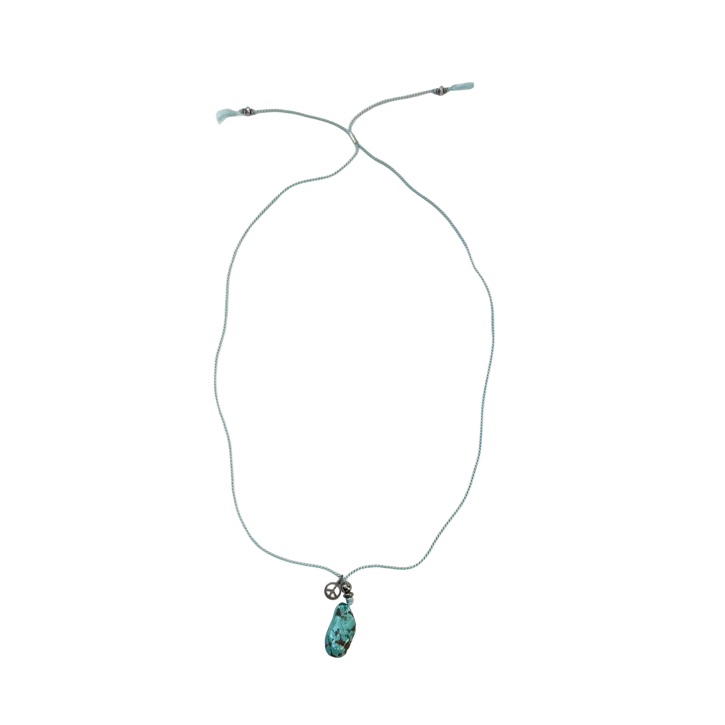 MUZE TURQUOISE LABEL × SunKu -【SILK ROPE TURQUOISE NECKLACE(SAX)】ミューズ サンク シルク ロープ ターコイズ ネックレス サックス