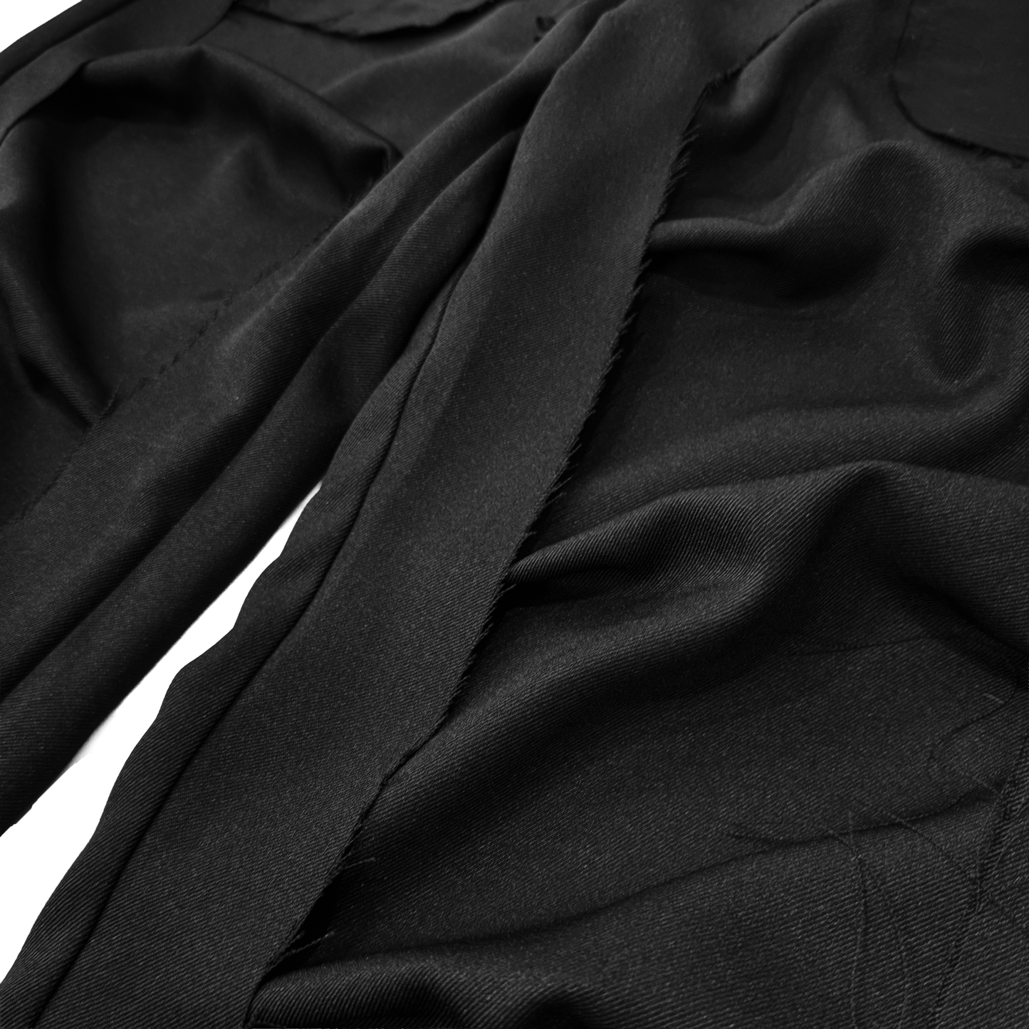 MUZE TURQUOISE LABEL -【TWILL 3D TROUSERS(BLACK×BLACK)】ミューズ ツウィル トラウザー ブラック