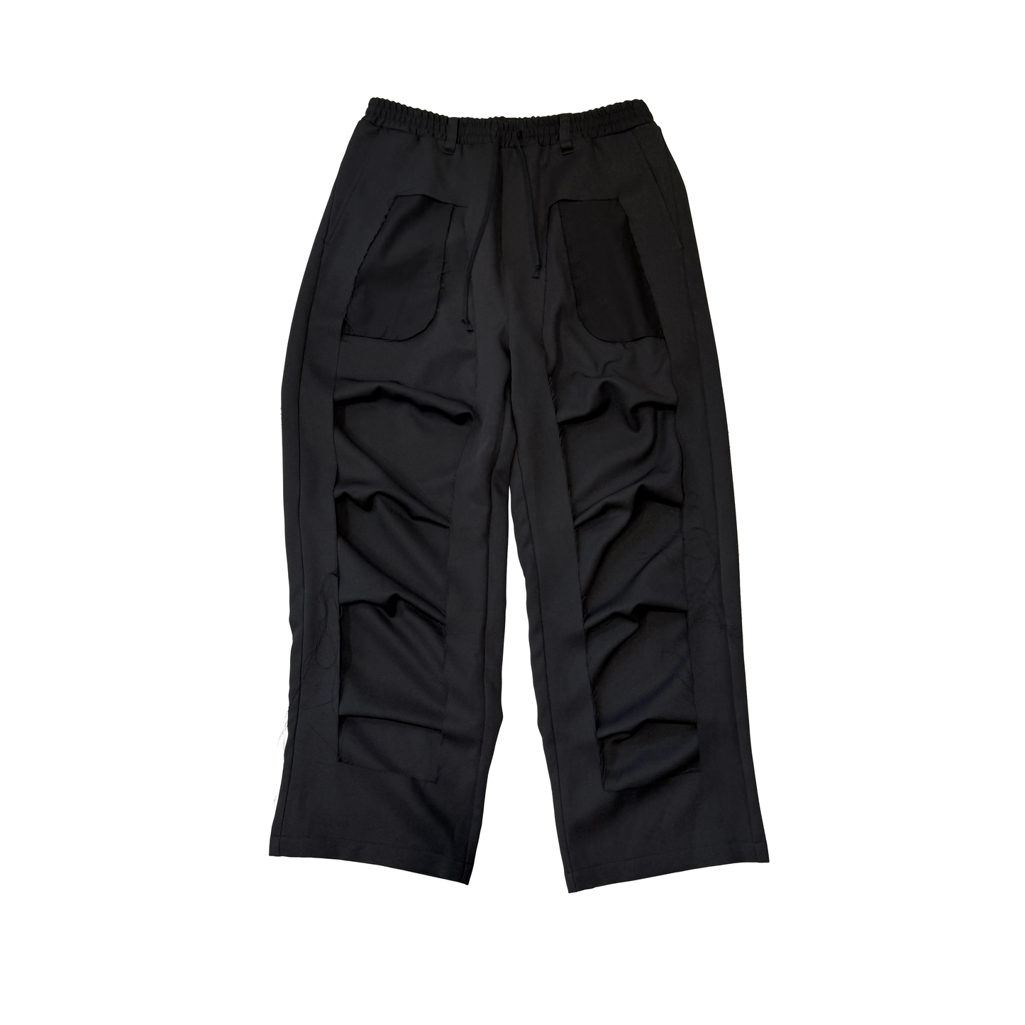 MUZE TURQUOISE LABEL -【TWILL 3D TROUSERS(BLACK×BLACK)】ミューズ ツウィル トラウザー ブラック