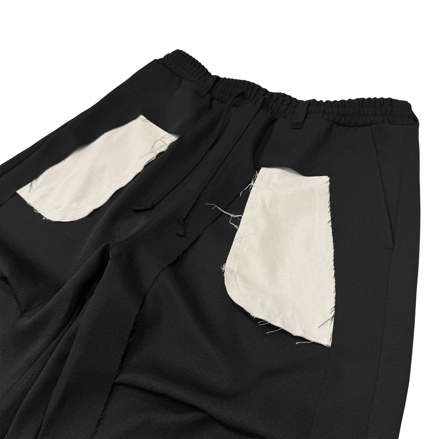 MUZE TURQUOISE LABEL -【TWILL 3D TROUSERS(BLACK×WHITE)】ミューズ ツウィル トラウザー ブラック ホワイト