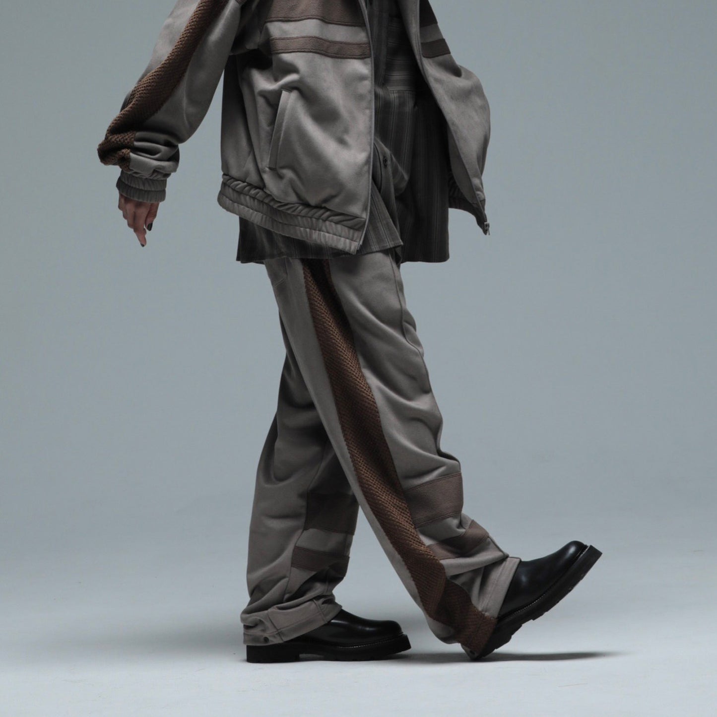 MUZE TURQUOISE LABEL - SWITCHING TRACK PANTS(MOCA)ミューズ トラック パンツ モカ