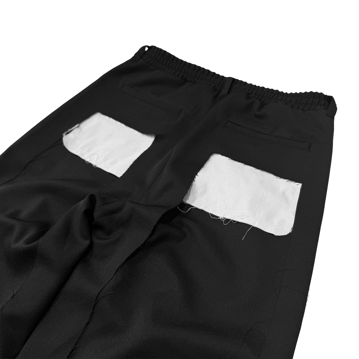 MUZE TURQUOISE LABEL -【TWILL 3D TROUSERS(BLACK×WHITE)】ミューズ ツウィル トラウザー ブラック ホワイト
