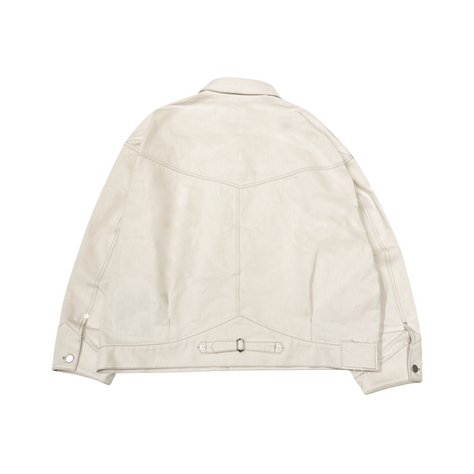 MUZE TURQUOISE LABEL - RIGID DENIM JACKET(WHT)ミューズ リジッド デニム ジャケット ホワイト