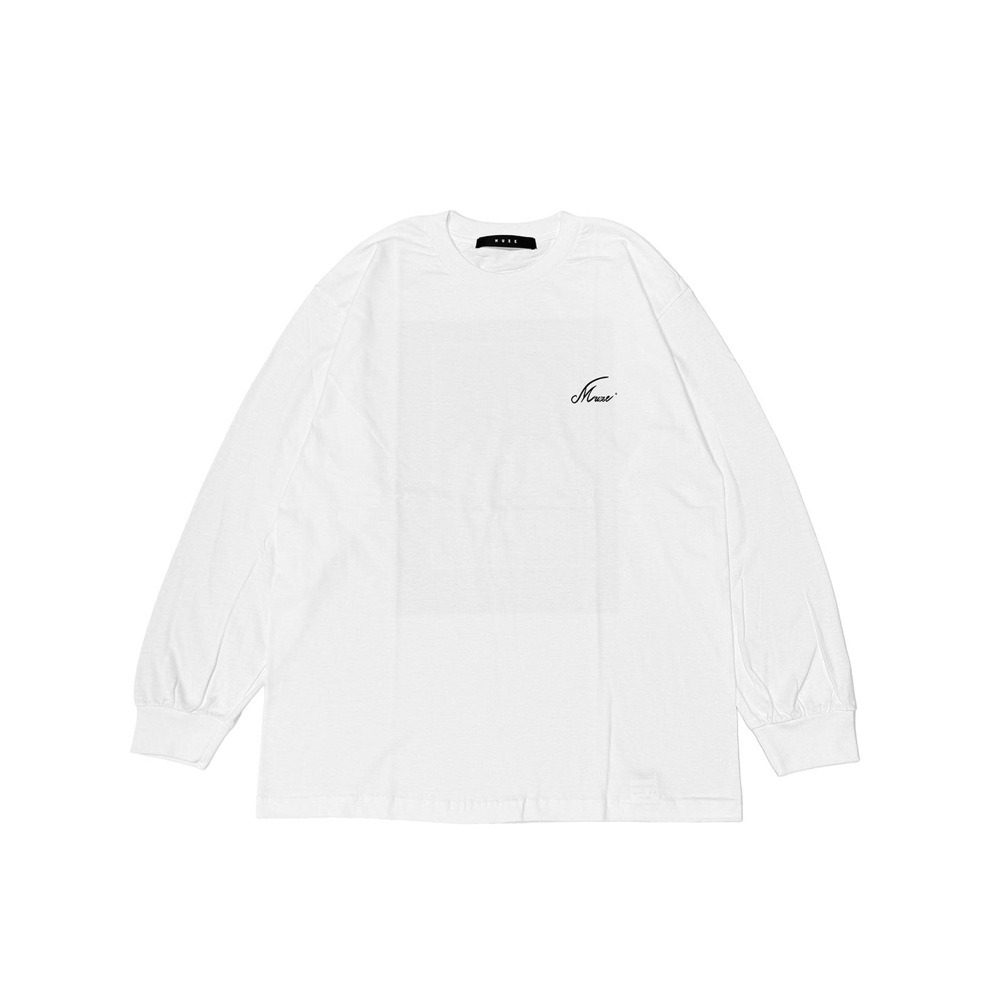 MUZE BLACK LABEL -【PERSONAL L/S T-SH(WHITE×BLACK)】ミューズ パーソナル ロングスリーブ ホワイト ブラック