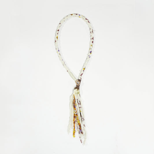 MUZE TURQUOISE LABEL× Ø【EMPTY SETT】™️ - EMBLEMATIC BANDANA NECKALCE(CLOUD DANCER) ミューズ エンプティーセット エンブレム バンダナ ネックレス クラウドダンサー