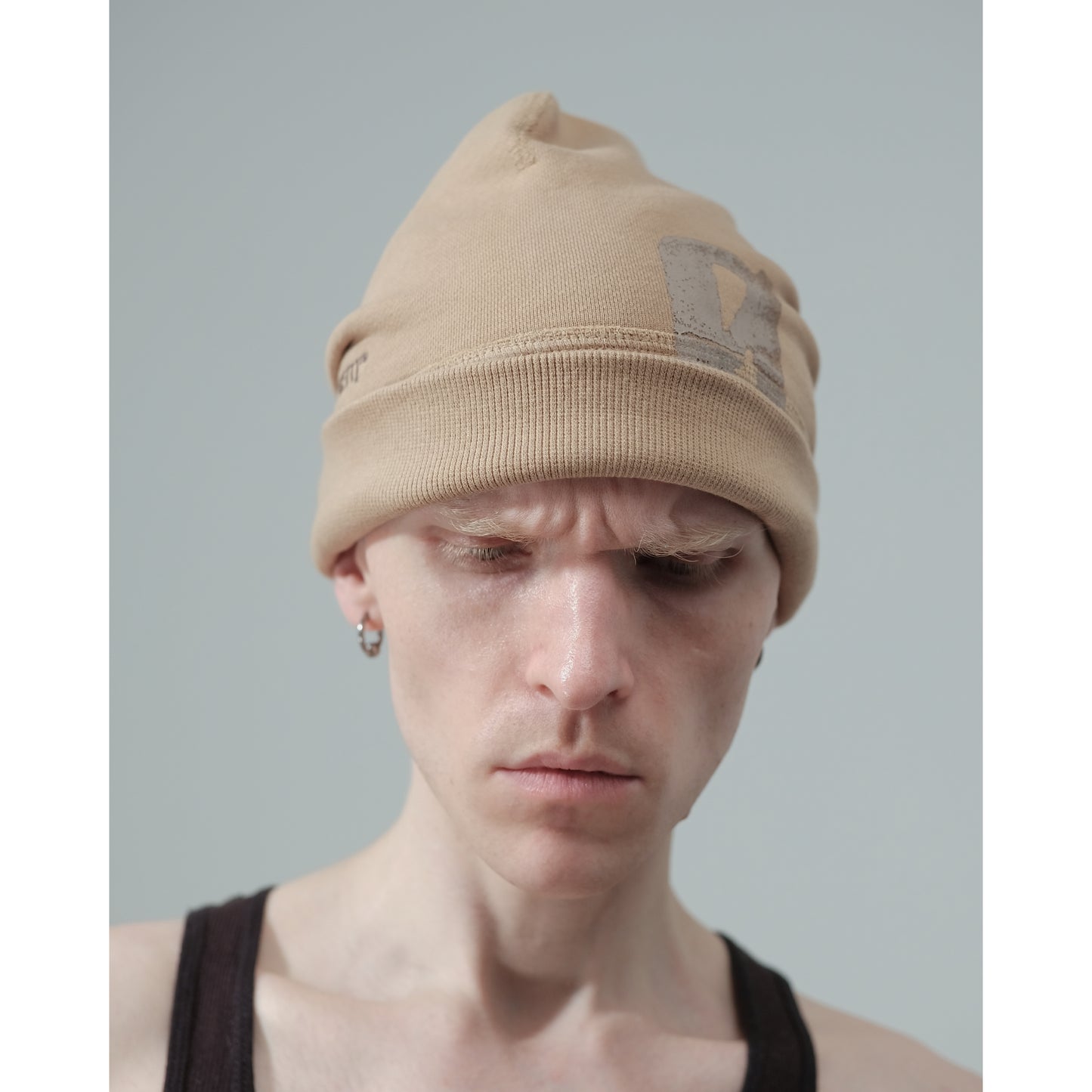 MUZE TURQUOISE LABEL× Ø【EMPTY SETT】™️ - LOGO EMBROIDERY CAP(BEIGE) ミューズ エンプティーセット ロゴ エンブロイデリーキャップ ベージュ