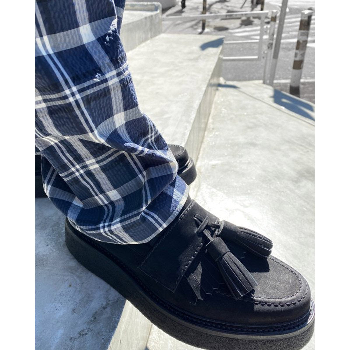 MUZE TURQUOISE LABEL【MUZE × KIDS LOVE GAITE - BIG TASSEL LOAFERS】(BLACK)