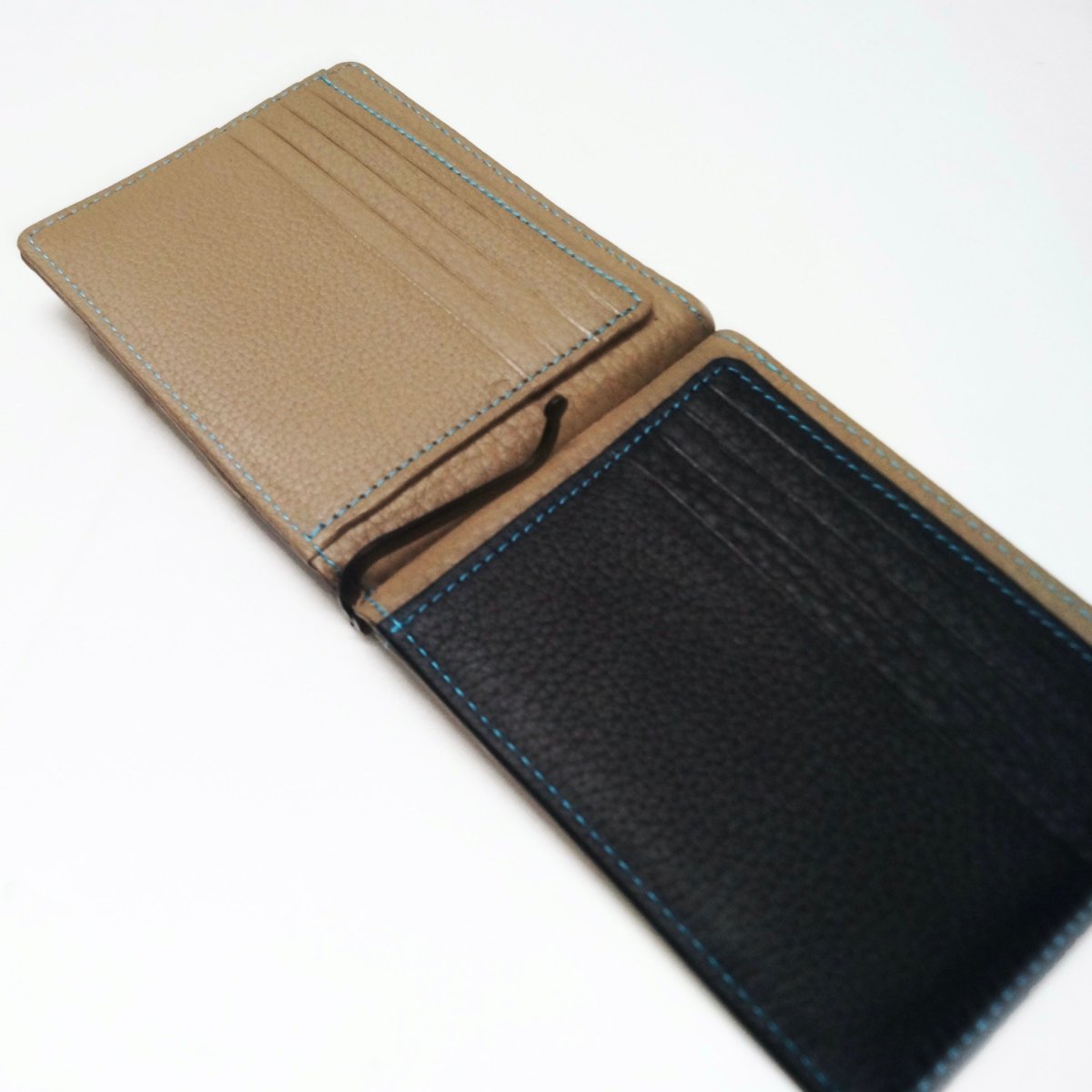 MUZE TURQUOISE LABEL - MUZE LEATHER BILL CLIP WALLET(BEIGE) ミューズ レザー マネークリップ ウォレット ベージュ