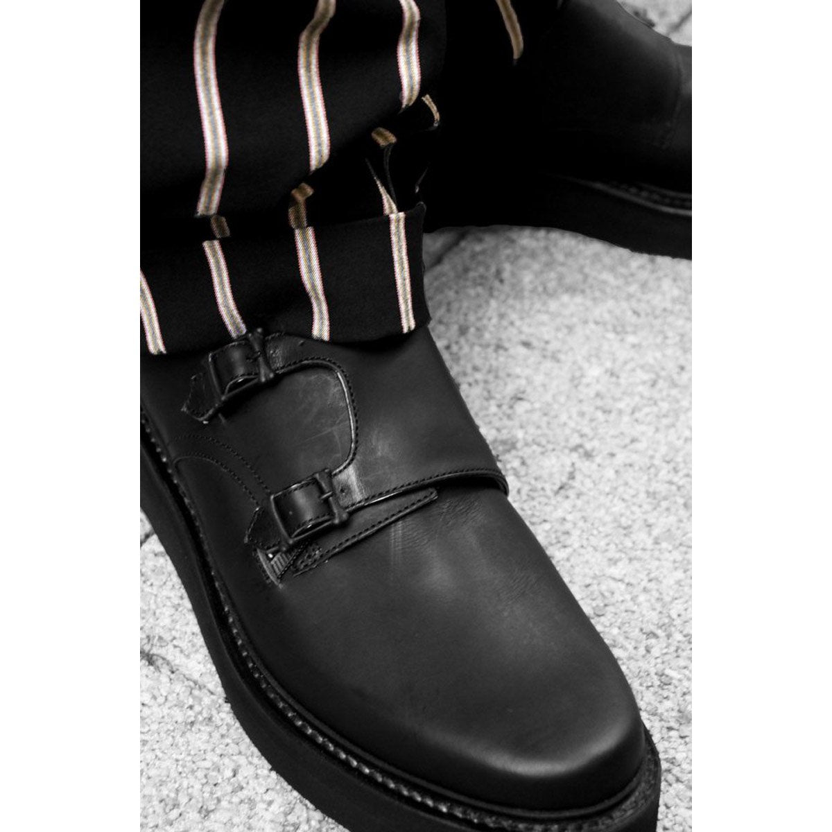 MUZE TURQUOISE LABEL【MUZE×KIDS LOVE GAITE - VIBRAM SOLE DOUBLE MONK STRAP SHOES】
