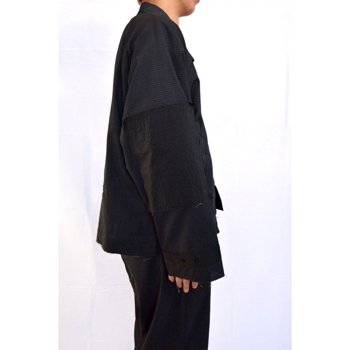 MUZE TURQUOISE LABEL - DOT AIR SEERSUCKER SHIRT(BLACK) ミューズ ドットエアー シアサッカーシャツ