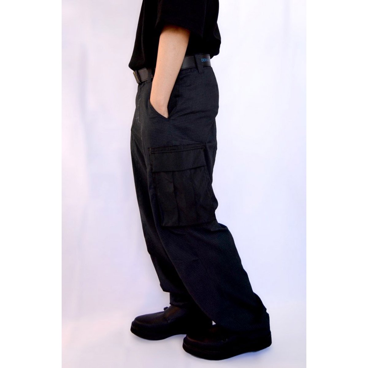 MUZE TURQUOISE LABEL - DOT AIR SEERSUCKER PANTS(BLACK) ミューズ ドットエアー シアサッカーパンツ ブラック