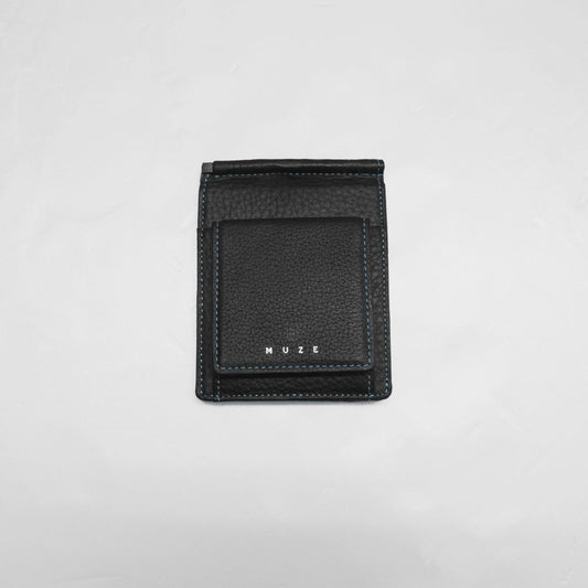 MUZE TURQUOISE LABEL - MUZE LEATHER BILL CLIP WALLET(BLACK) ミューズ レザー マネークリップ ウォレット ブラック