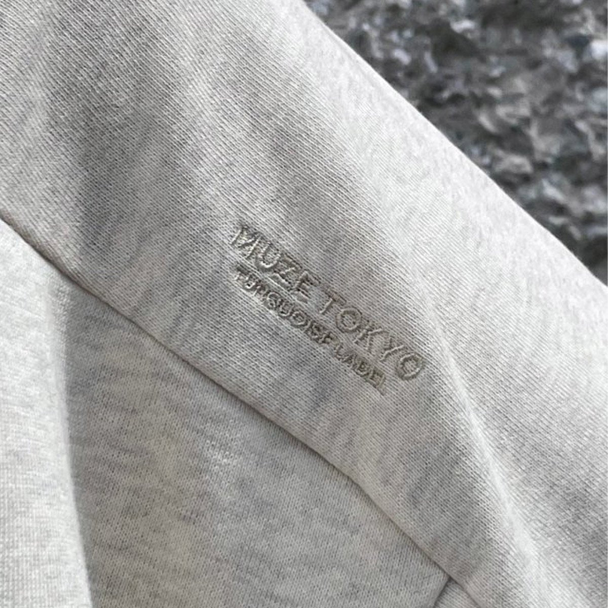 MUZE TURQUOISE LABEL - OVERSIZE LAYERED V-NECK SWEAT (OATMEAL) ミューズ オーバーサイズ レイヤード ヴイネック スウェット オートミール