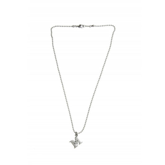 MUZE - M LOGO NECKLACE (MATTE SILVER) ミューズ ロゴ ネックレス マット シルバー