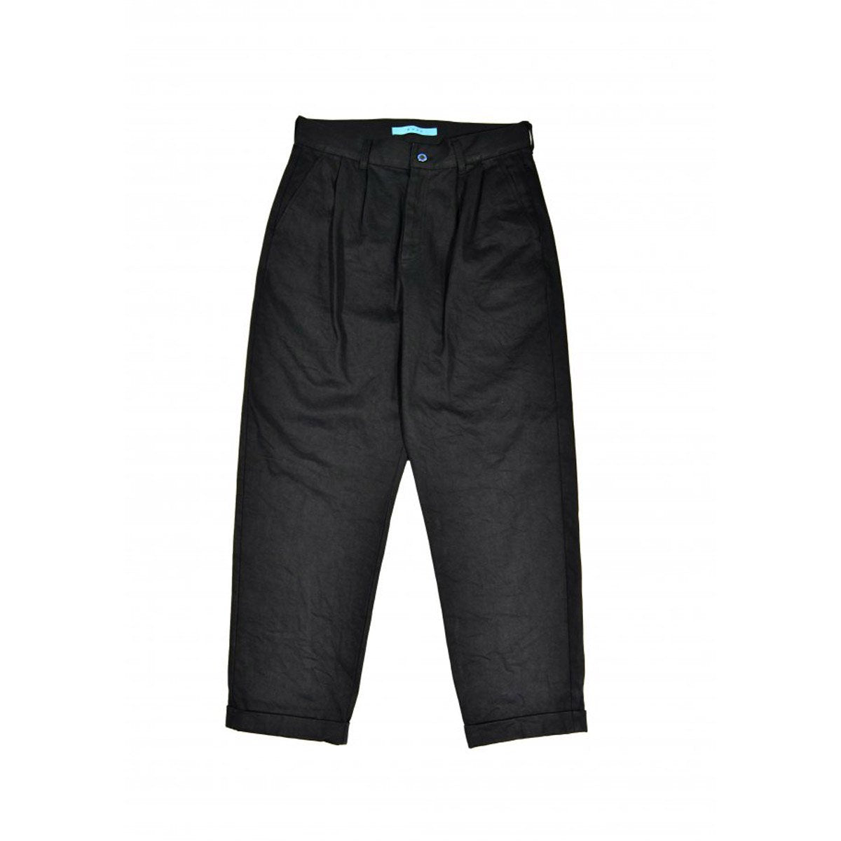MUZE TURQUOISE LABEL - ZIMBABWE BLACK DENIM SLACKS (BLACK) ミューズ ブラック デニムパンツ