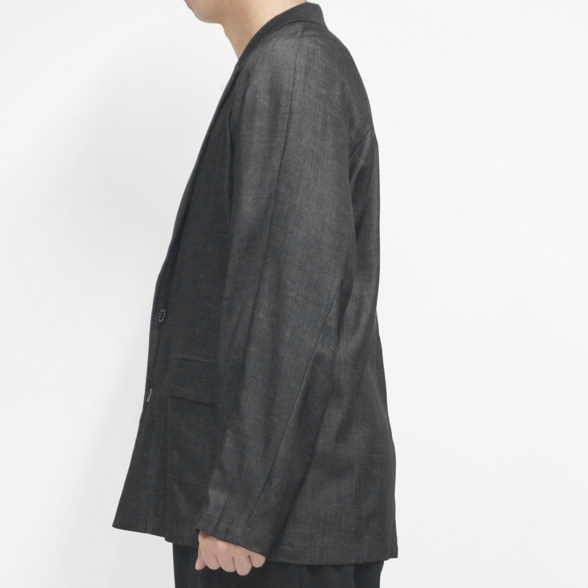 MUZE TURQUOISE LABEL - RELAXED TAILORED JACKET (CHACOAL GRAY)