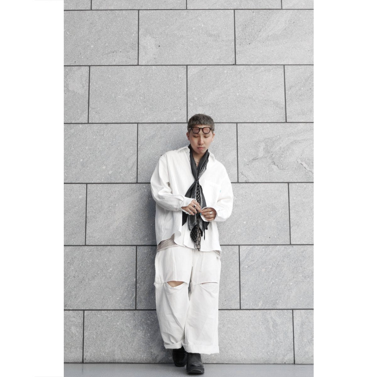 MUZE TURQUOISE LABEL - OVERSIZED GAUZE SHIRTS (NATURAL)