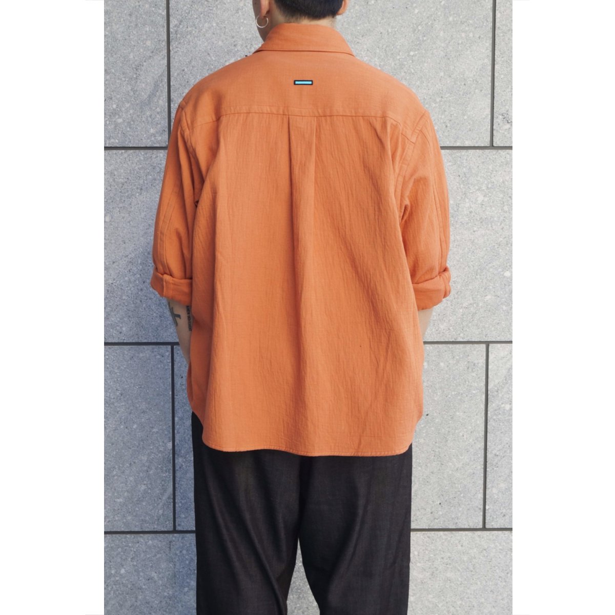 MUZE TURQUOISE LABEL - OVERSIZED GAUZE SHIRTS (ORANGE)