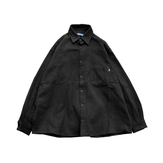 MUZE TURQUOISE LABEL - OVERSIZED GAUZE SHIRTS (BLACK)