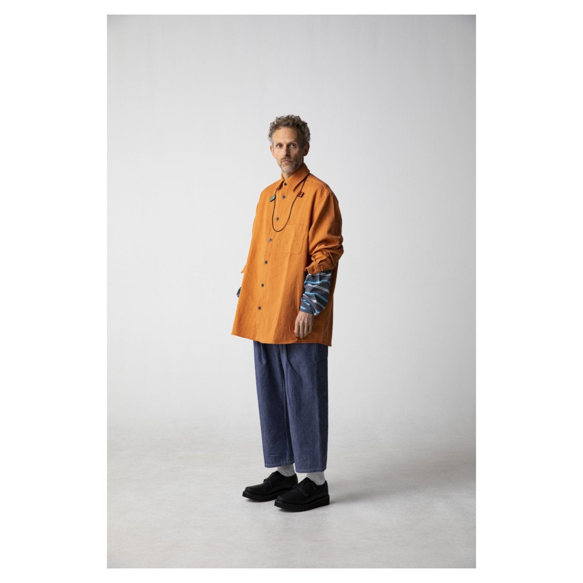 MUZE TURQUOISE LABEL - BONTAN DENIM SLACKS (INDIGO) ミューズ 2022年春夏コレクション ボンタン デニム スラックス