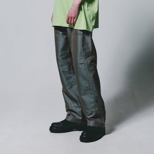 MUZE TURQUOISE LABEL-MUZE×FUN DOUBLE KNEE PAINTER PANTS(GREEN)