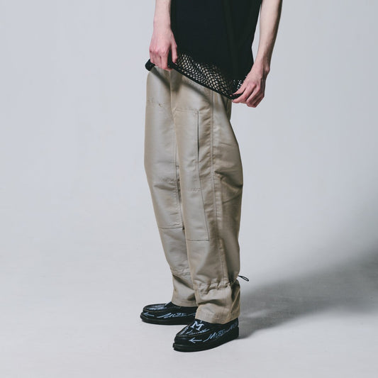 MUZE TURQUOISE LABEL-MUZE×FUN DOUBLE KNEE PAINTER PANTS(BEIGE)