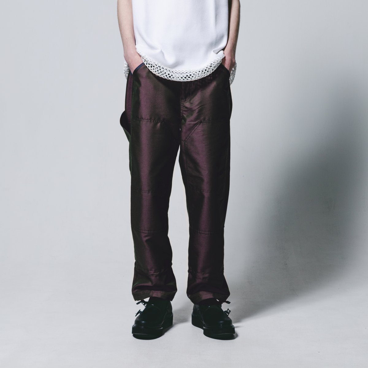 MUZE TURQUOISE LABEL-MUZE×FUN DOUBLE KNEE PAINTER PANTS(BROWN)