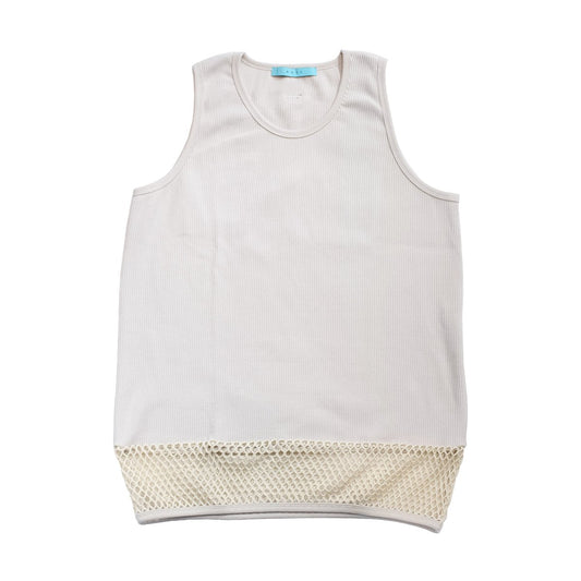 MUZE TURQUOISE LABEL - HEM MESH TANKTOP (NATURAL)