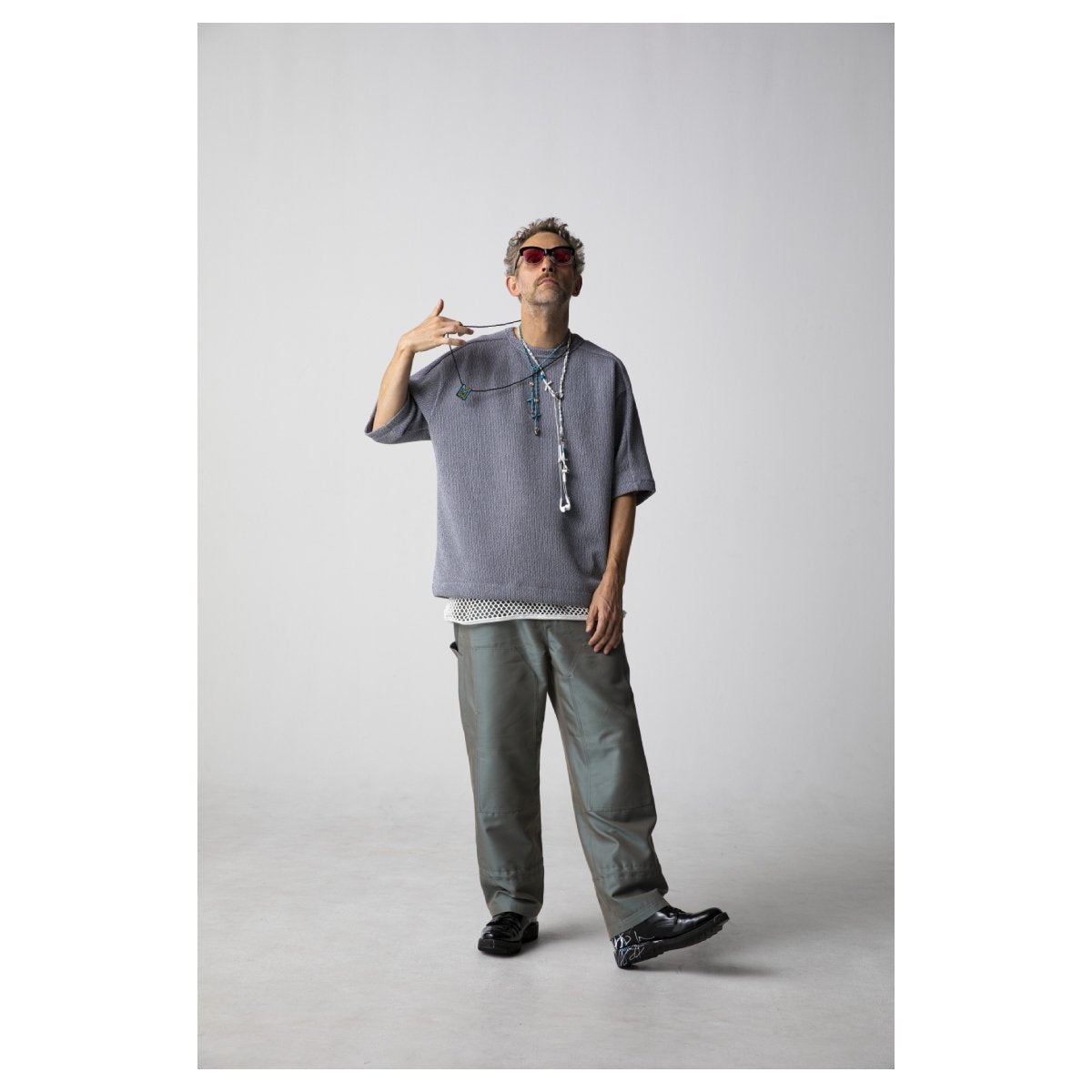 MUZE TURQUOISE LABEL - HEM MESH TANKTOP (NATURAL)