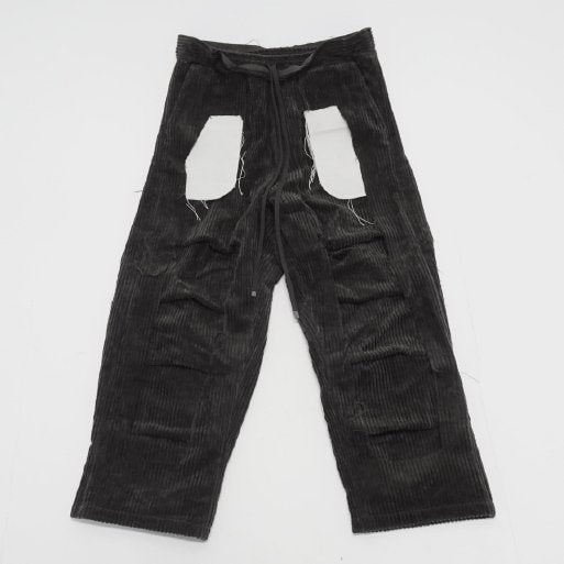 MUZE TURQUOISE LABEL - CIRCUIT CORDUROY 3D TROUSERS(BLACK) ミューズ コーデュロイ トラウザーズ ブラック
