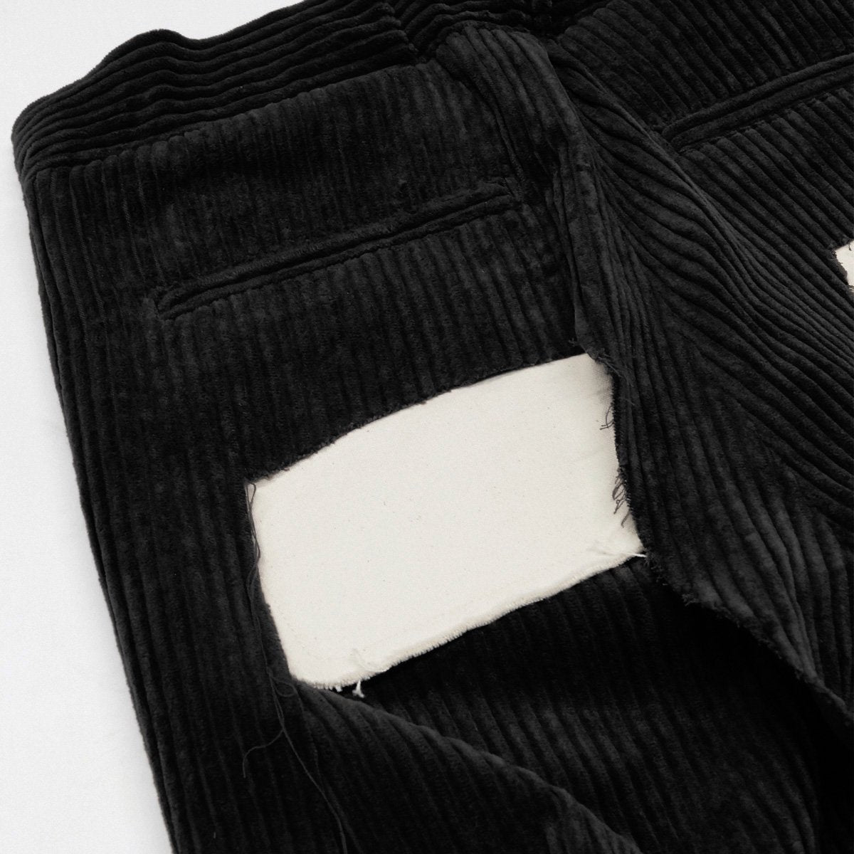 MUZE TURQUOISE LABEL - CIRCUIT CORDUROY 3D TROUSERS(BLACK) ミューズ コーデュロイ トラウザーズ ブラック