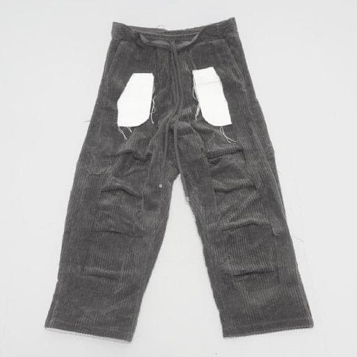 MUZE TURQUOISE LABEL - CIRCUIT CORDUROY 3D TROUSERS(GRAY) ミューズ コーデュロイ トラウザーズ グレー