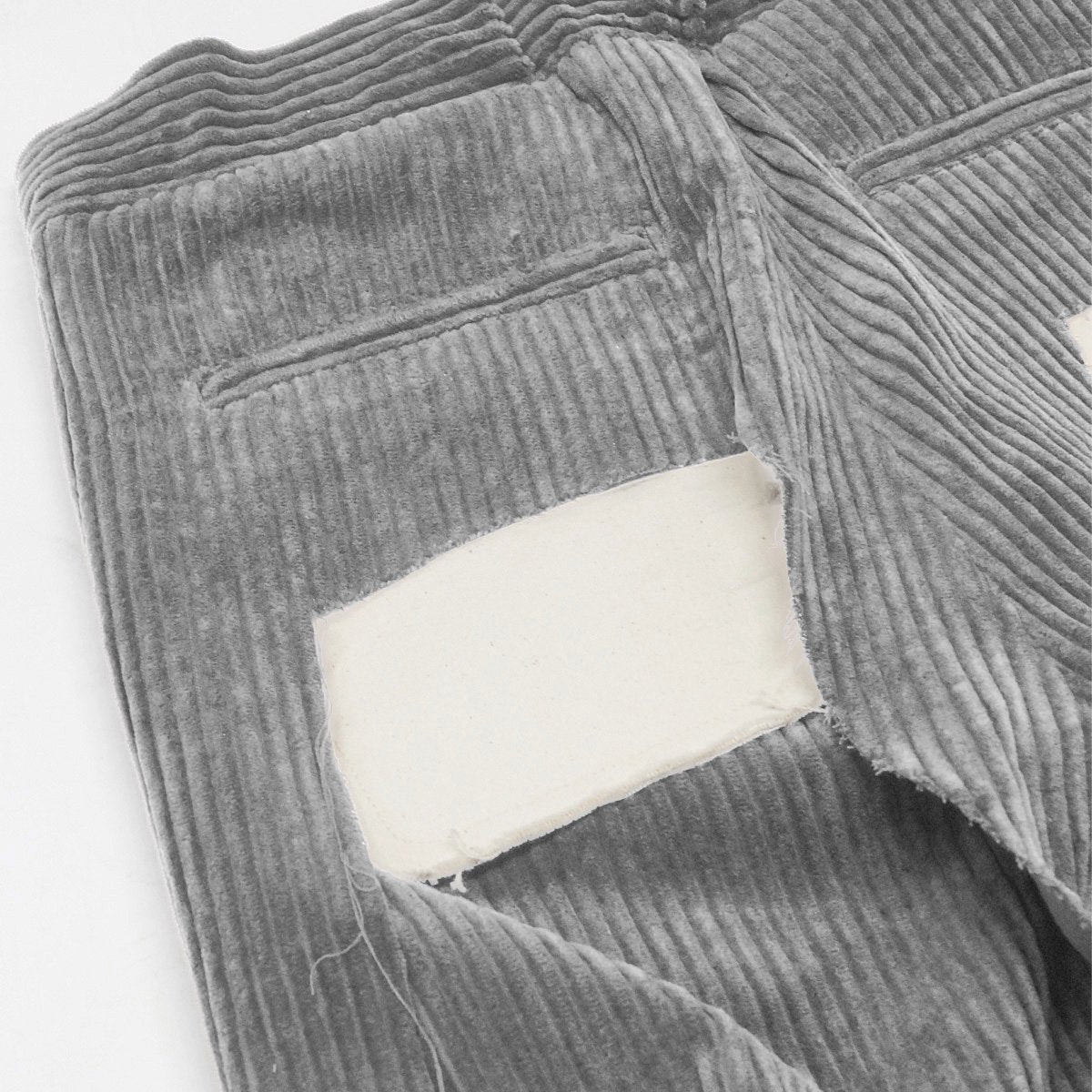 MUZE TURQUOISE LABEL - CIRCUIT CORDUROY 3D TROUSERS(GRAY) ミューズ コーデュロイ トラウザーズ グレー