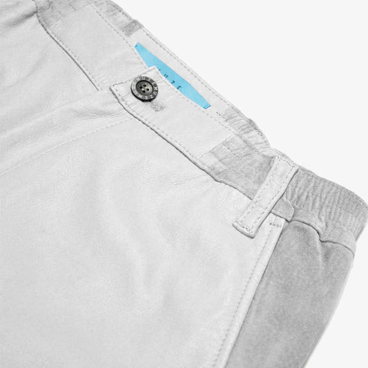 MUZE TURQUOISE LABEL - CIRCUIT WIDE LEATHER TROUSERS(OFF WHITE) ミューズ レザー トラウザーズ オフ ホワイト