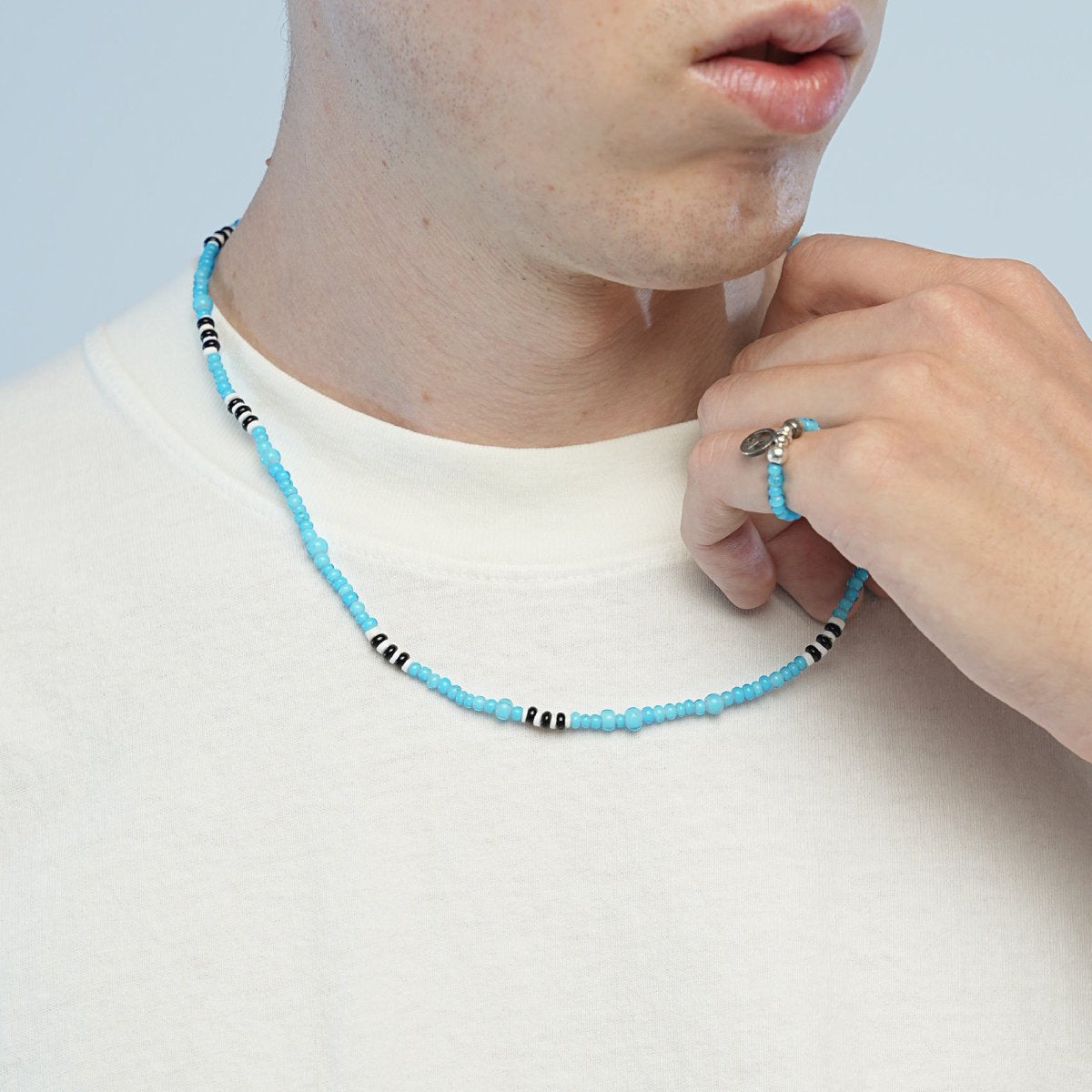 MUZE TURQUOISE LABEL×Sunku-PEACE 2WAY BEADS CODE(SKY BLUE)