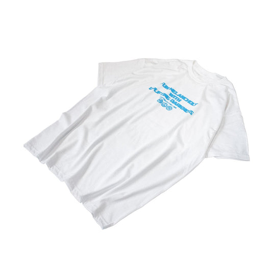 MUZE BLACK LABEL - FUN MELANCHOLY WITH UPLIFTING DARKNESS TEE (WHITE-TURQUOISE) Tシャツ