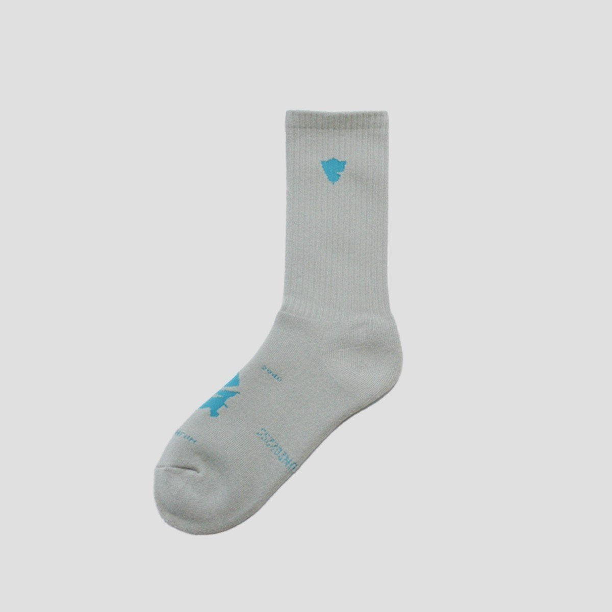 MUZE TURQUOISE LABEL - ×FUN EMBLEM SOCKS (GRAY) ミューズ ターコイズ レーベル ソックス