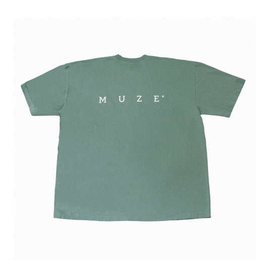 MUZE BLACK LABEL - 22SS LOGO TEE (ATLANTIC GREEN×WHITE) ミューズ ロゴTシャツ