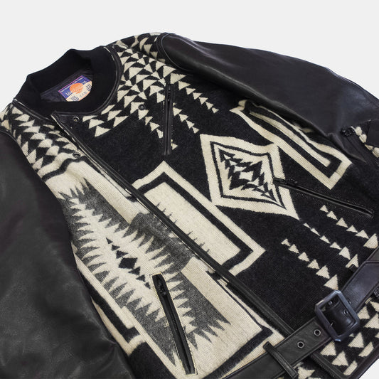 GARAxblackmeans - BLANKIE RIDERS JACKET ガラ ブラックミーンズ ブランケット ライダースジャケット