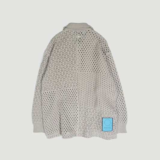 MUZE TURQUOISE LABEL × FACCIES - REC MESH PW LS SH(BEIGE) ミューズ ファッチーズ メッシュシャツ ベージュ