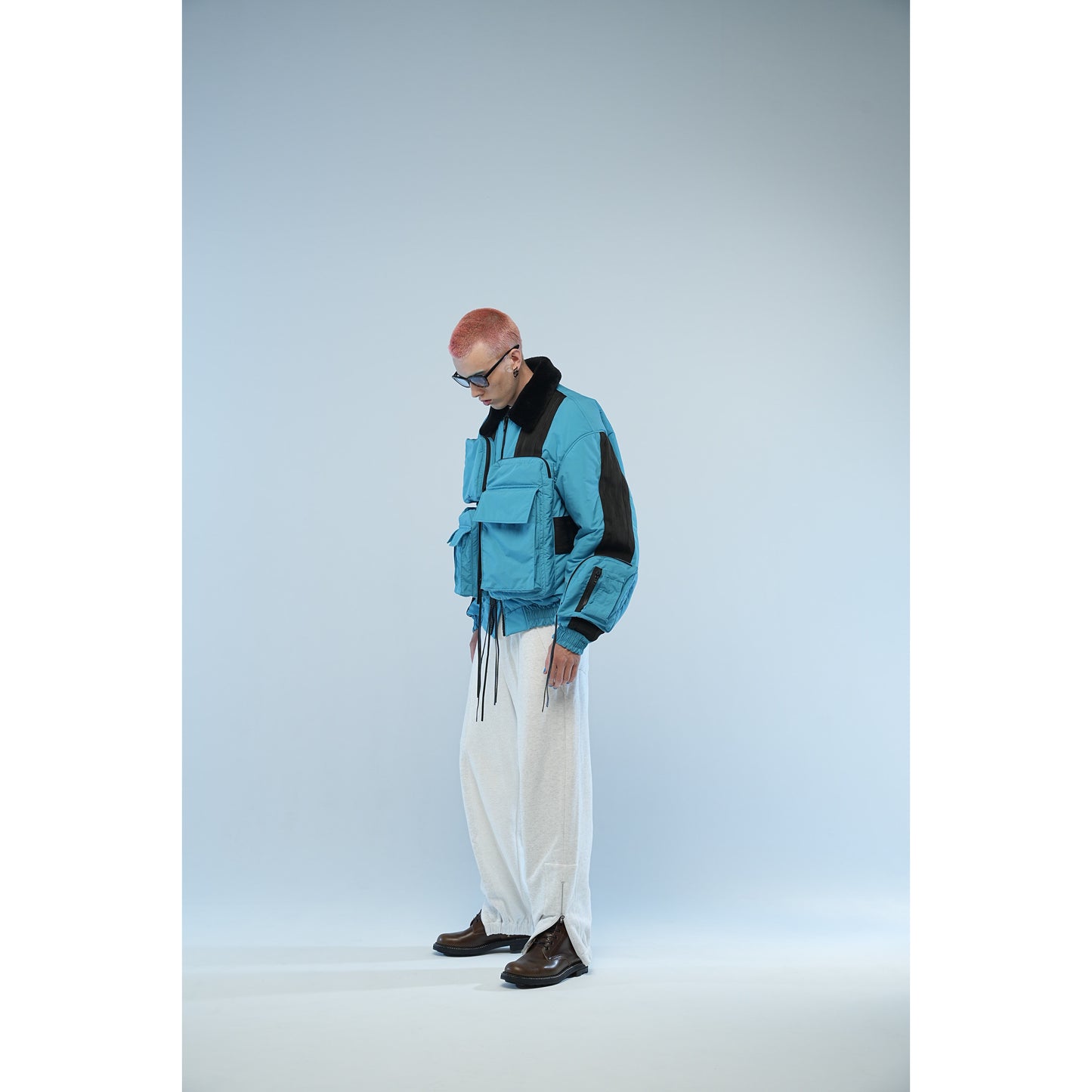 MUZE TURQUOISE LABEL - CIRCUIT RELAXED FIT SWEAT TROUSERS(MOKU) ミューズ リラックス スウェット トラウザーズ モク