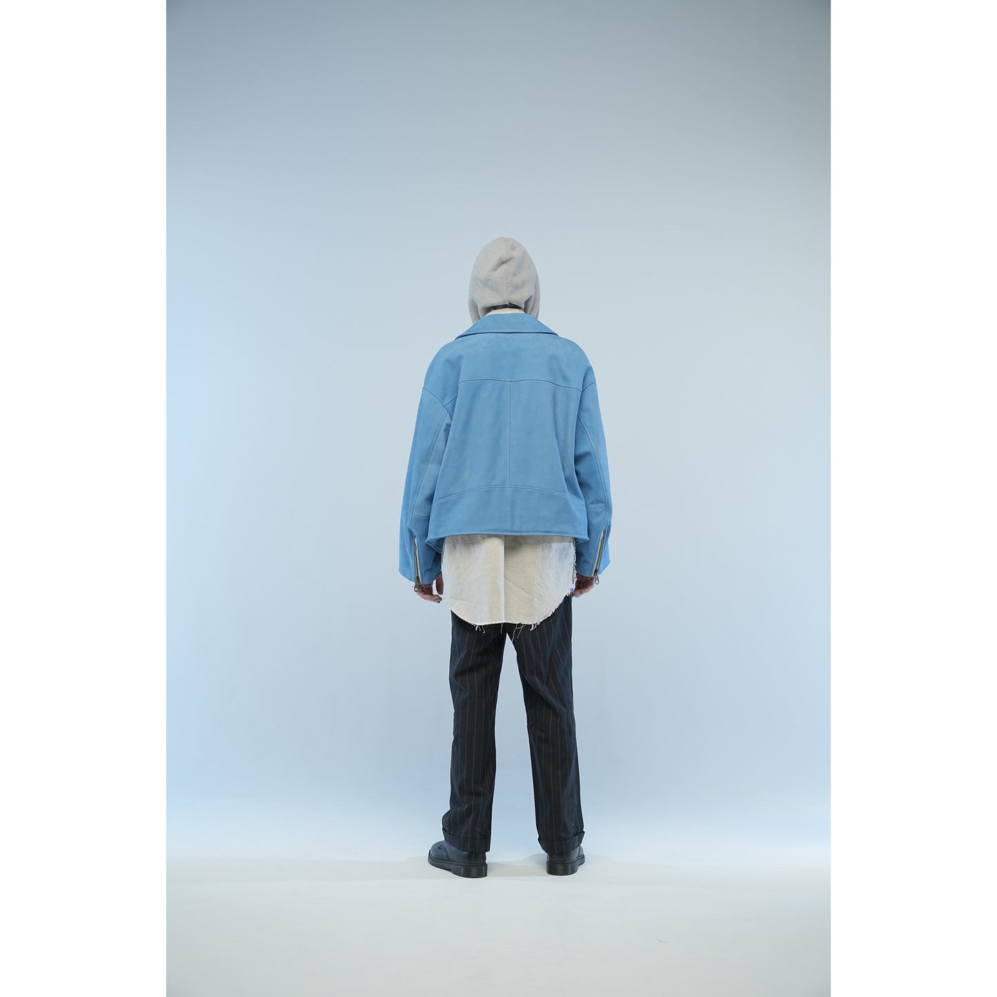 MUZE TURQUOISE LABEL - CIRCUIT RELAXED FIT ZIP-UP HOODIE(LIGHT GRAY) ミューズ リラックス ジップアップ フーディー ライト グレー