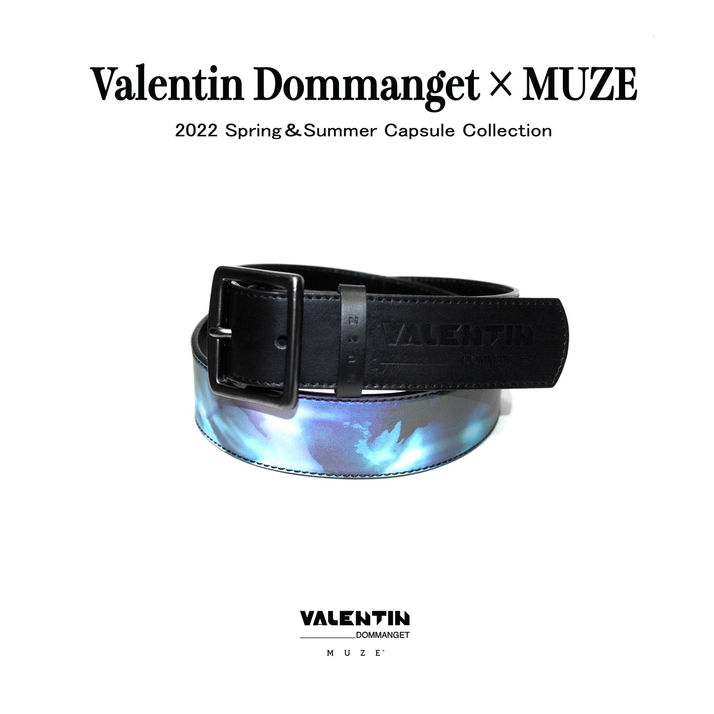 Valentin Dommanget × MUZE TURQUOISE LABEL - LENTICULAR BELT ミューズ ベルト