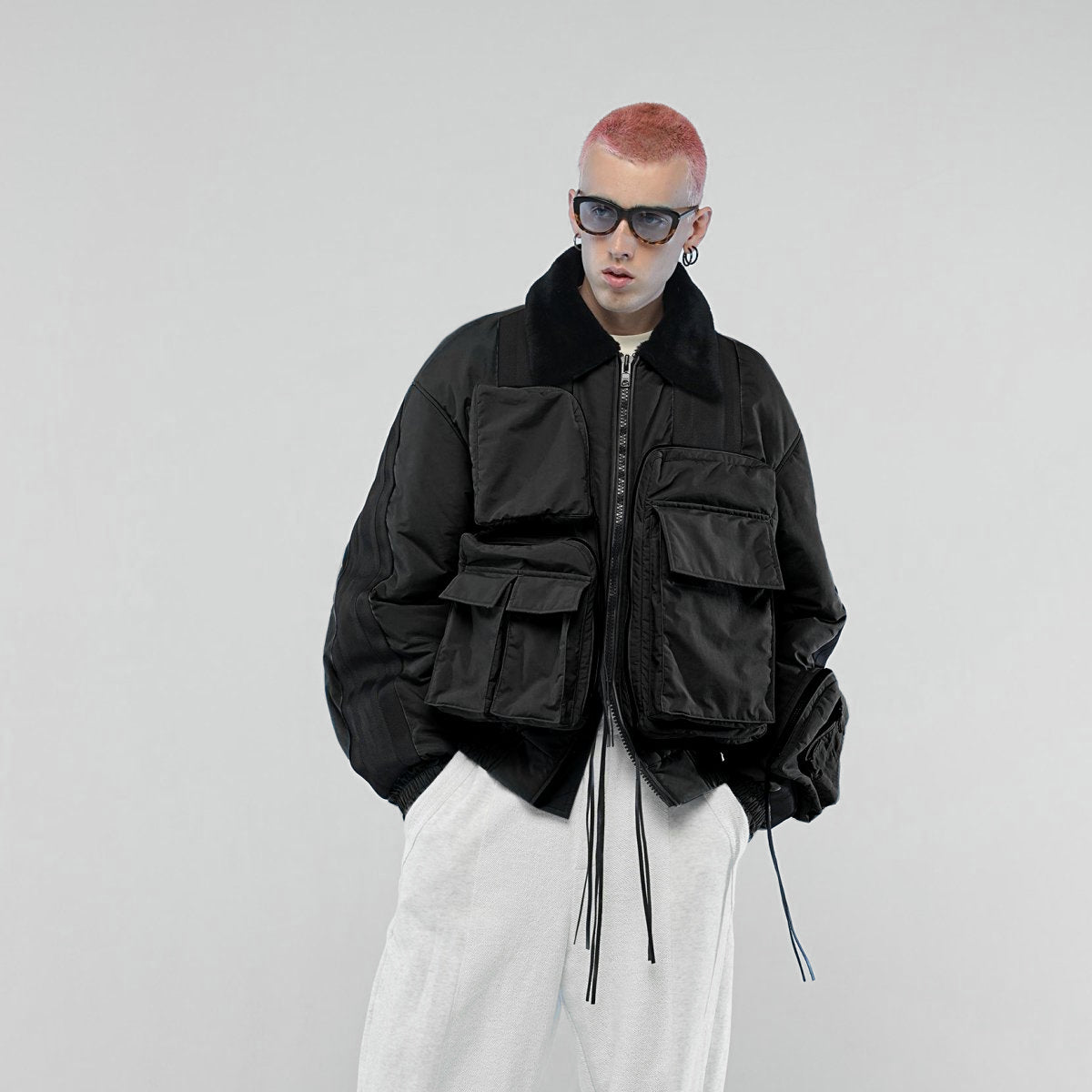 MUZE TURQUOISE LABEL - CIRCUIT BAG BOMBER JACKET(BLACK) ミューズ ブラック