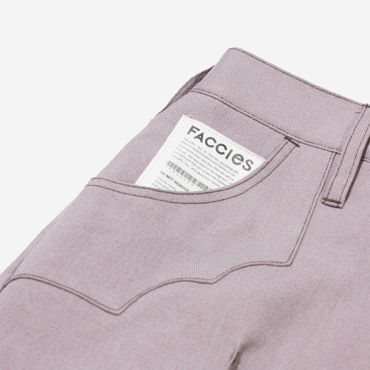 FACCIES - Wt Mix Dry Twill Wide Pt (PURPLE) ファッチーズ ツイルワイドパンツ パープル