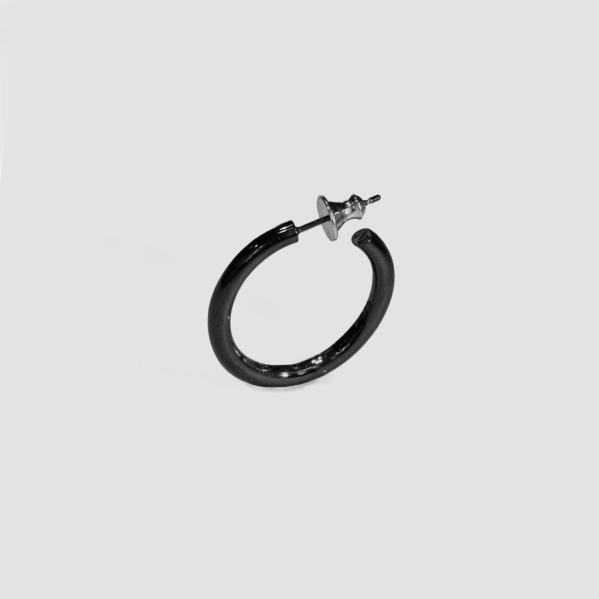 【RESTOCK】MUZE ミューズ 【CIRCLE EARRINGS(SV925)】サークル イアリング(BLACK)