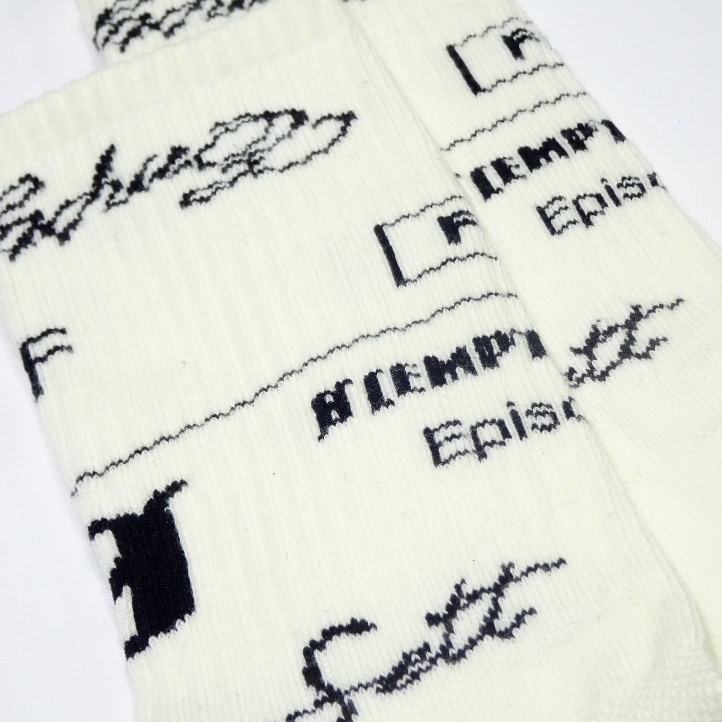 Ø【EMPTY SETT】™️ - × FUN LOGO SOX (CLOUD DANCER) エンプティーセット ファン ロゴ ソックス クラウドダンサー