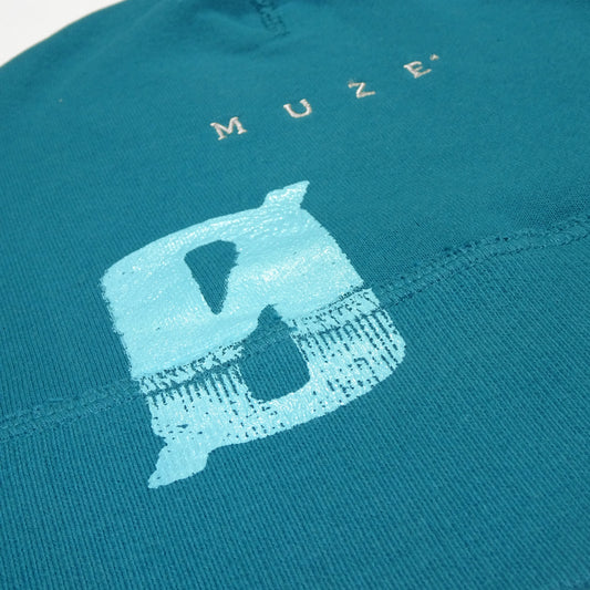 MUZE TURQUOISE LABEL× Ø【EMPTY SETT】™️ - LOGO EMBROIDERY CAP(TURQUOISE) ミューズ エンプティーセット ロゴ エンブロイデリーキャップ ターコイズ