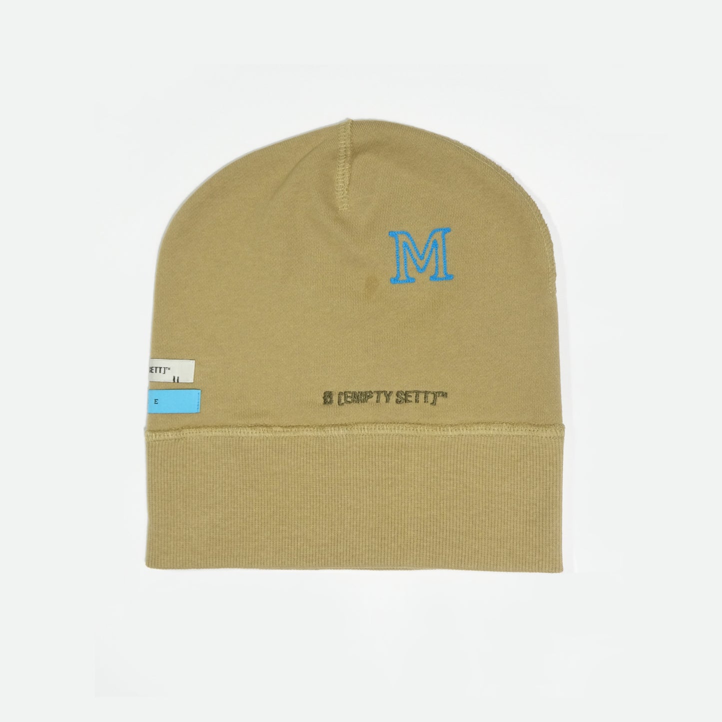 MUZE TURQUOISE LABEL× Ø【EMPTY SETT】™️ - LOGO EMBROIDERY CAP(BEIGE) ミューズ エンプティーセット ロゴ エンブロイデリーキャップ ベージュ